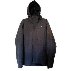 Little Donkey Andy Men’s Softshell Ski Snowboard Jacket Gray Opt Hood Size L NWT